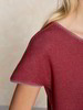 Shirt-Kurzarm, rippe rot/hellblau