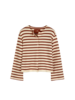 Shirt aus Bio-Baumwolle, 56 offwhite/kastanie jacquard ringel