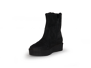 Kurzstiefel mit Wollfutter, schwarz