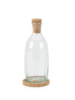 Essig- oder Ölflasche aus Recyclingglas mundgeblasen