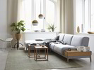 Alani Lounge-Sofa und Beistelltisch Contorno