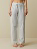 Pyjama Hose, 100 % Bio Baumwolle, silberblau-weiss ringel