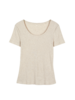 Kurzarmshirt aus Bio-Baumwolle, 14 natur melange