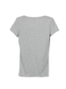 V-Shirt grau melange Vorderansicht
