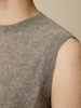 Stricktop aus Yakwolle, hasel melange
