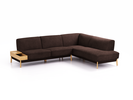 Ecksofa Alani, 280x224,5x82 cm, Sitzhöhe 44 cm, Eiche, mit Bezug Wollstoff Stavang Torf