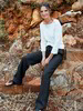 ¾ Arm Shirt, weiß & Hose, schwarz
