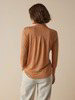 Blusenshirt aus Bio Leinen, bronze