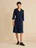 Hemdblusen-Kleid, 100 % Bio-Baumwolle, navy