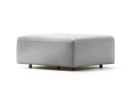 Hocker Sereno, bodennah, B96xT96cm, Wollstoff Stavang Kiesel