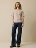 Shirt aus Bio-Baumwolle, camelie/taupe ringel