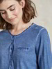 Shirt-Langarm, stahlblau