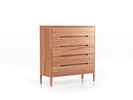 Highboard Tenso, Breite 100.2, 5 Laden, Kernbuche