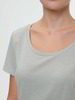 Schlafshirt aus Bio-Baumwolle, salbei/weiss ringel