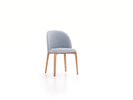 Stuhl Belmont ohne Armlehne 54X60/45X83/48 cm, mit Bezug, Wollstoff Stavang Kiesel (62), Eiche