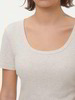 Kurzarmshirt aus Bio-Baumwolle, 14 natur melange