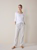 Pyjamahose, Baumwolle, flanell streif grau
