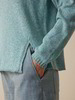 Pullover aus Bio-Baumwolle und Leinen, aqua mouliné