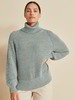 Strickpullover-Rollkragen, agave