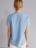 Bluse-kurzarm, jeans blau