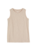 Top aus Bio-Baumwolle, camelie/taupe ringel