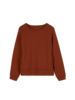 Sweatshirt aus Bio-Baumwolle, kastanie