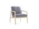 Fauteuil Ketil, Wollstoff Elverum Torfblau (82), Esche