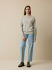 Pullover aus Alpakawolle, grau melange