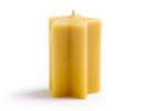 Sternenkerze aus Bienenwachs, H 10 cm, ø 7 cm