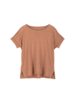 Kurzarmshirt aus Bio Leinen, bronze