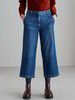 Culotte Jeans, 35 mittelblau denim