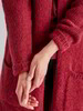 Strickmantel, cranberry melange