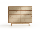 Highboard Tesoro mit 8 Laden, Zirbe