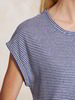 Shirt-kurzarm, ringel blau-weiss