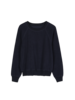 Sweatshirt aus Bio Baumwolle, navy