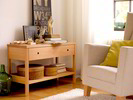 Ettore Sideboard in Buche
Fauteuil Chester mit Bezug Tartini Sand