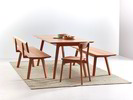 Holzbank Mirato mit und ohne Lehne