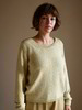Pullover Langarm, olive melange