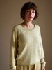 Pullover Langarm, olive melange