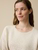 Pullover aus Bio-Baumwolle und Wolle, degradé sand/weiß