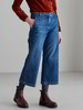 Culotte Jeans, 35 mittelblau denim