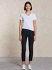 Shirt-Langarm, stahlblau & Jeans Skinny, dark denim
