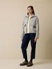 Strickjacke aus BIo-Baumwolle und Wolle, grau melange
