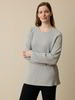 Pullover aus Bio-Baumwolle und Wolle, grau melange