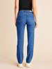 Jeans straight, mittelblau denim