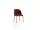 Stuhl Belmont ohne Armlehne 54X60/45X83/48 cm, mit Bezug, Wollstoff Kaland Ziegel (72), Eiche