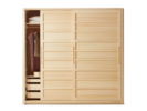 Kleiderschrank Kurido 2-türig, breite Türen, Holz, Esche