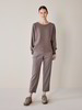 Pullover Langarm, walnuss melange