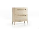 Schuhschrank Tenso, 2 Klappen, Esche