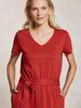 Kleid Kurzarm, terra cotta